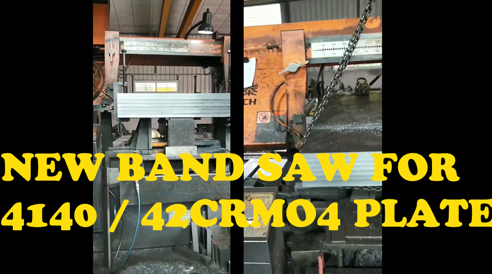 4140 PLATE 42CRMO4 PLATE NEW BAND SAW CUTTING