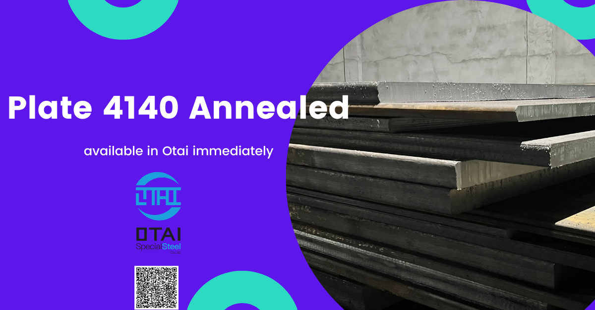 Plate 4140 Annealed in stock at Otai special steel company.