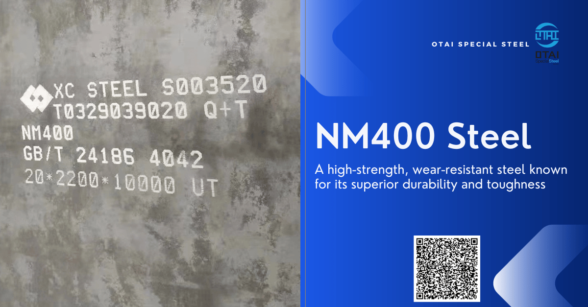 NM400 steel plate a high-strength, wear-resistant steel known for its superior durability and toughness